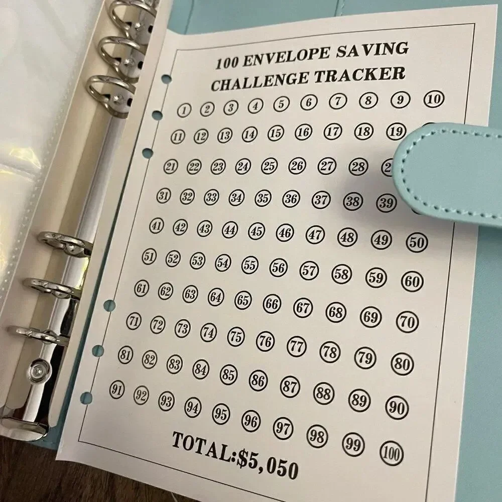 100 Envelope Savings Challenge Binder